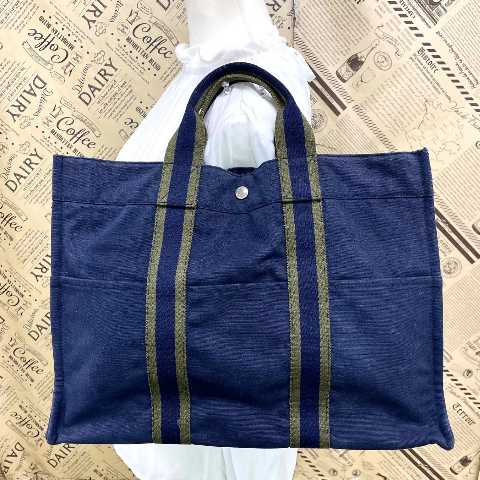 Hermes Handbag Her Line Navy A3 Business — view 2