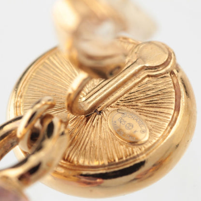 Chanel Metal Costume Pearl CC Logo Earrings Multicolor — view 8