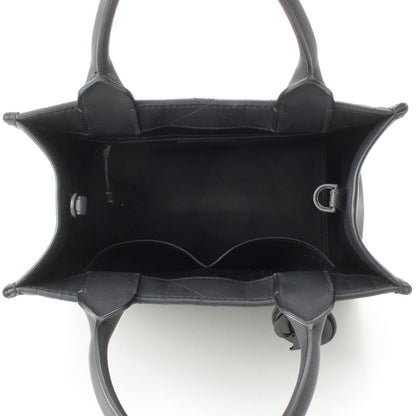 Dior Leather Micro Cannage Book Tote So Black Small — view 6