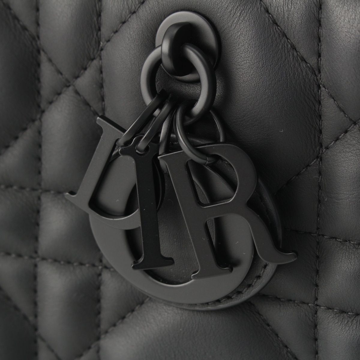 Dior Leather Micro Cannage Book Tote So Black Small — view 8