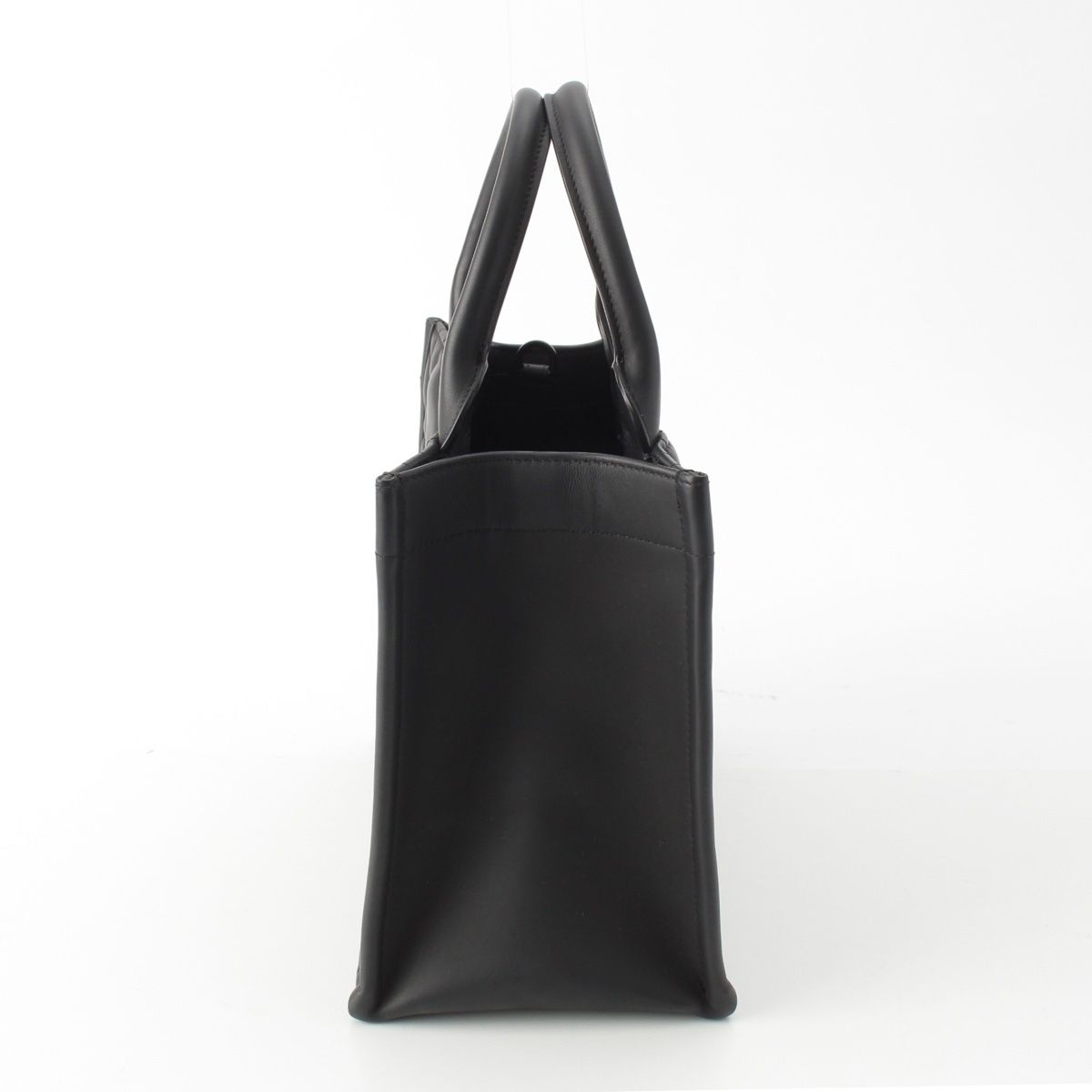 Dior Leather Micro Cannage Book Tote So Black Small — view 3