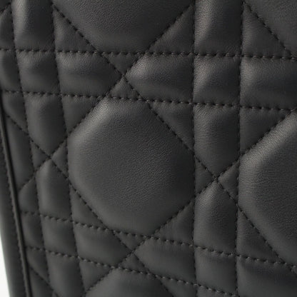 Dior Leather Micro Cannage Book Tote So Black Small — view 9