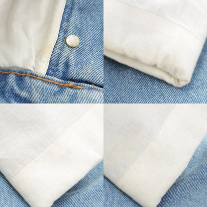 Loewe Fisherman Cotton Denim Logo Patch Button Fly Pants Ice Blue 42 — view 9