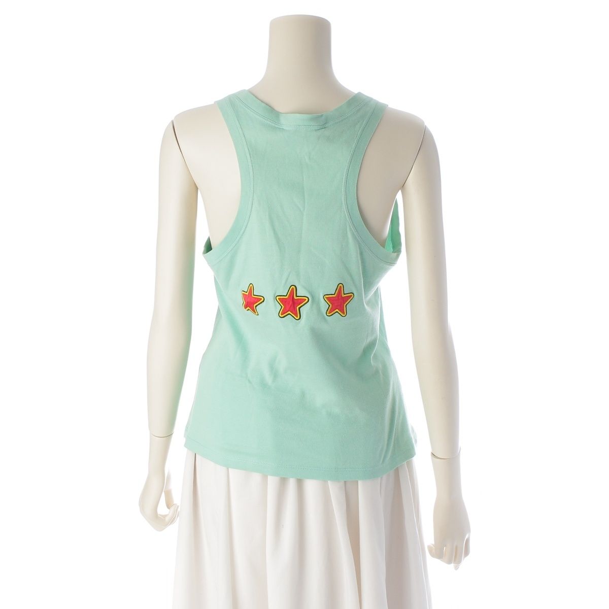 Dior Galliano Era Not War Logo Tank Top Light Green 42 — view 4