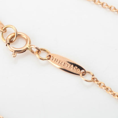 Tiffany & Co Open Heart Pendant Necklace 18k Pink Gold — view 7