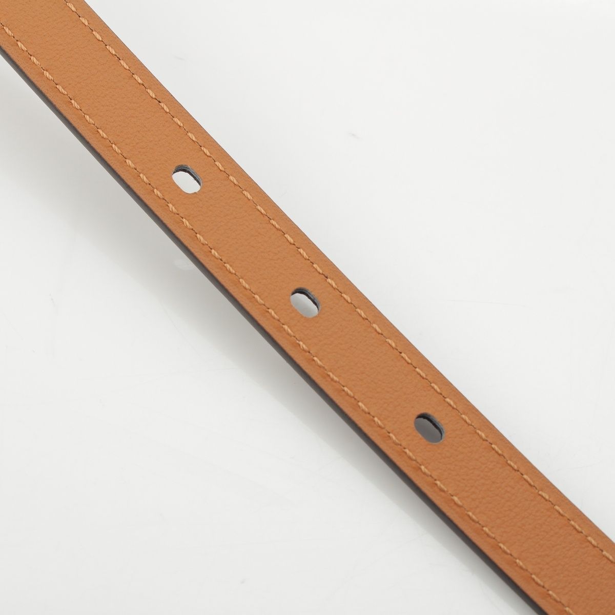 Hermes Pop 15 Leather Pop Belt Black Gold 75 — view 8