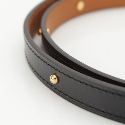 Hermes Pop 15 Leather Pop Belt Black Gold 75 — view 5
