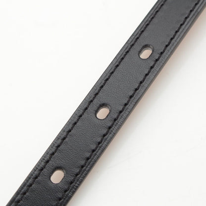 Hermes Pop 15 Leather Pop Belt Black Gold 75 — view 6