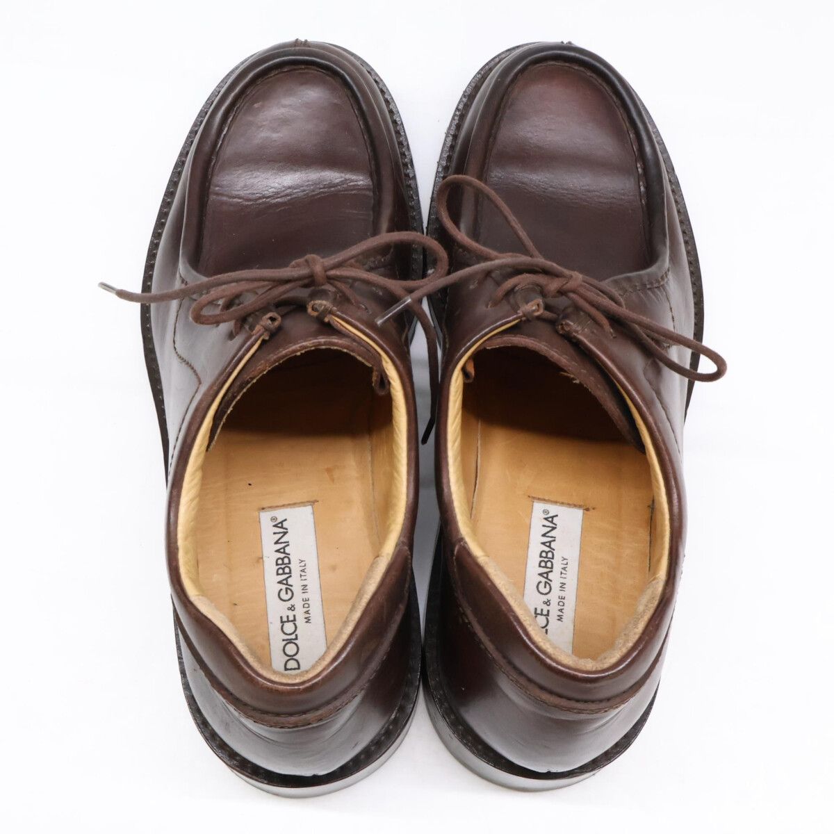Dolce & Gabbana Brown Leather Chukka Boots — view 4