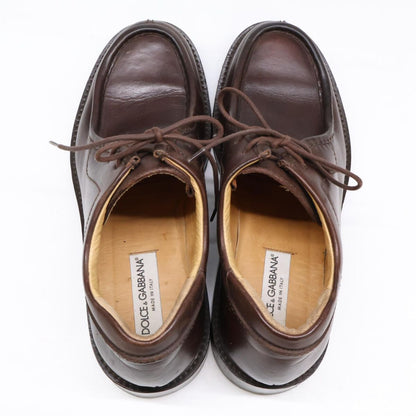 Dolce & Gabbana Brown Leather Chukka Boots — view 4