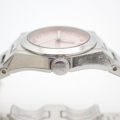 Gucci 115.5 Pantheon Quartz Watch Pink Shell Dial SS Pawn — view 7
