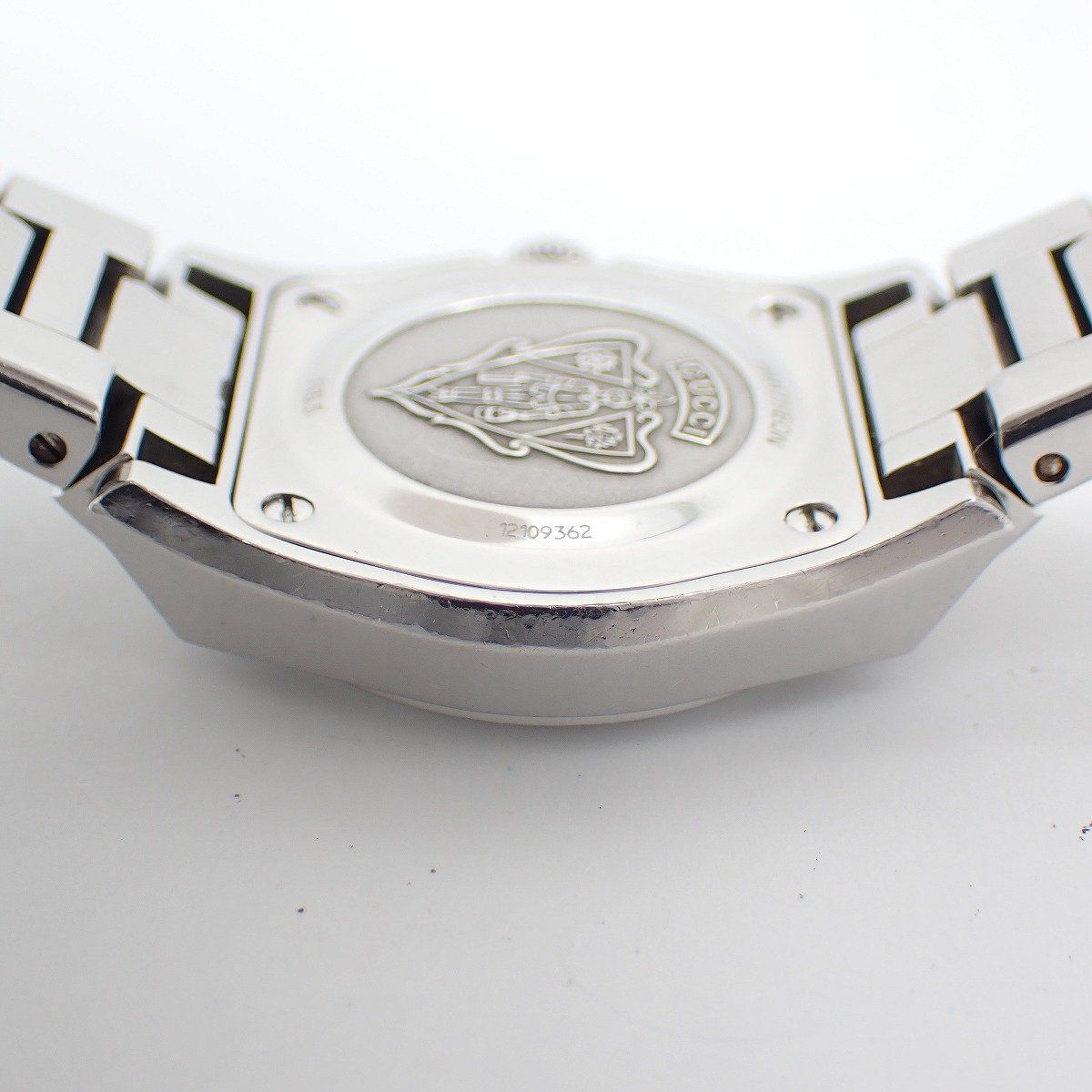 Gucci 115.5 Pantheon Quartz Watch Pink Shell Dial SS Pawn — view 9