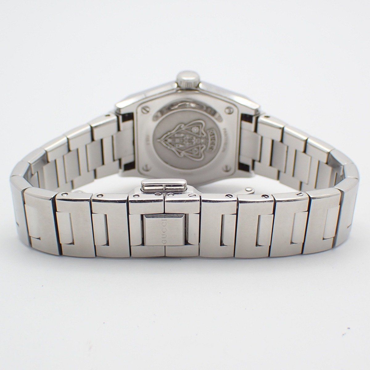 Gucci 115.5 Pantheon Quartz Watch Pink Shell Dial SS Pawn — view 3