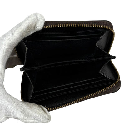 Louis Vuitton Monogram Giant Zippy Coin Purse Fragment Case Brown Lambskin — view 8