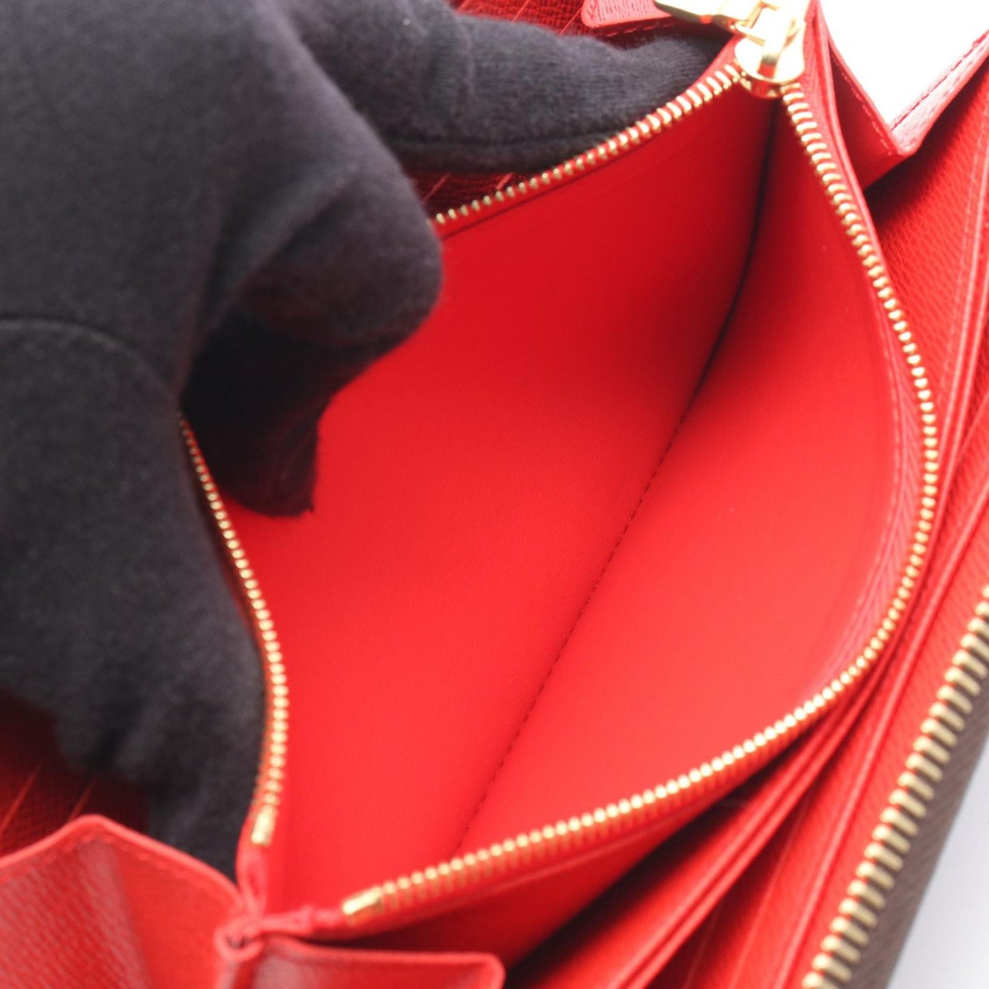 Louis Vuitton Round Wallet Zippy Coquelicot Canvas — view 4