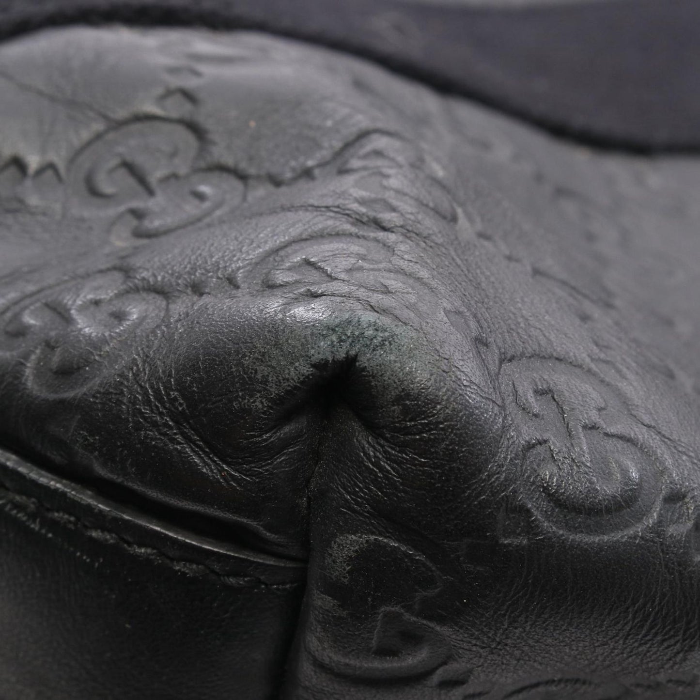 Gucci Tote Guccissima Sherry Line Black Leather — view 6