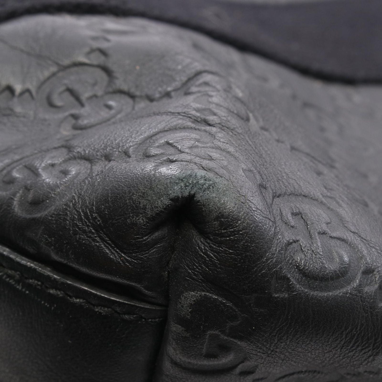 Gucci Tote Guccissima Sherry Line Black Leather — view 6