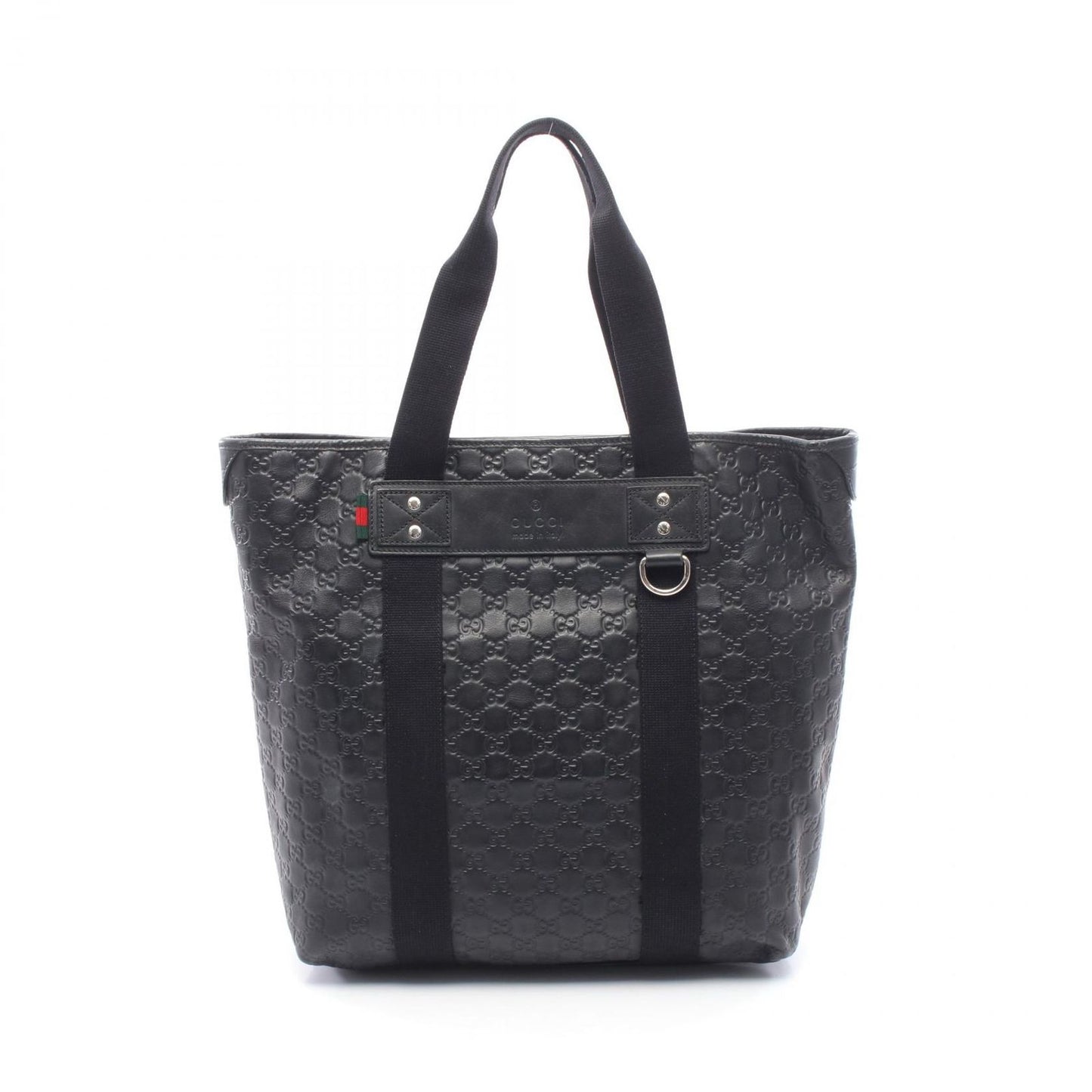 Gucci Tote Guccissima Sherry Line Black Leather