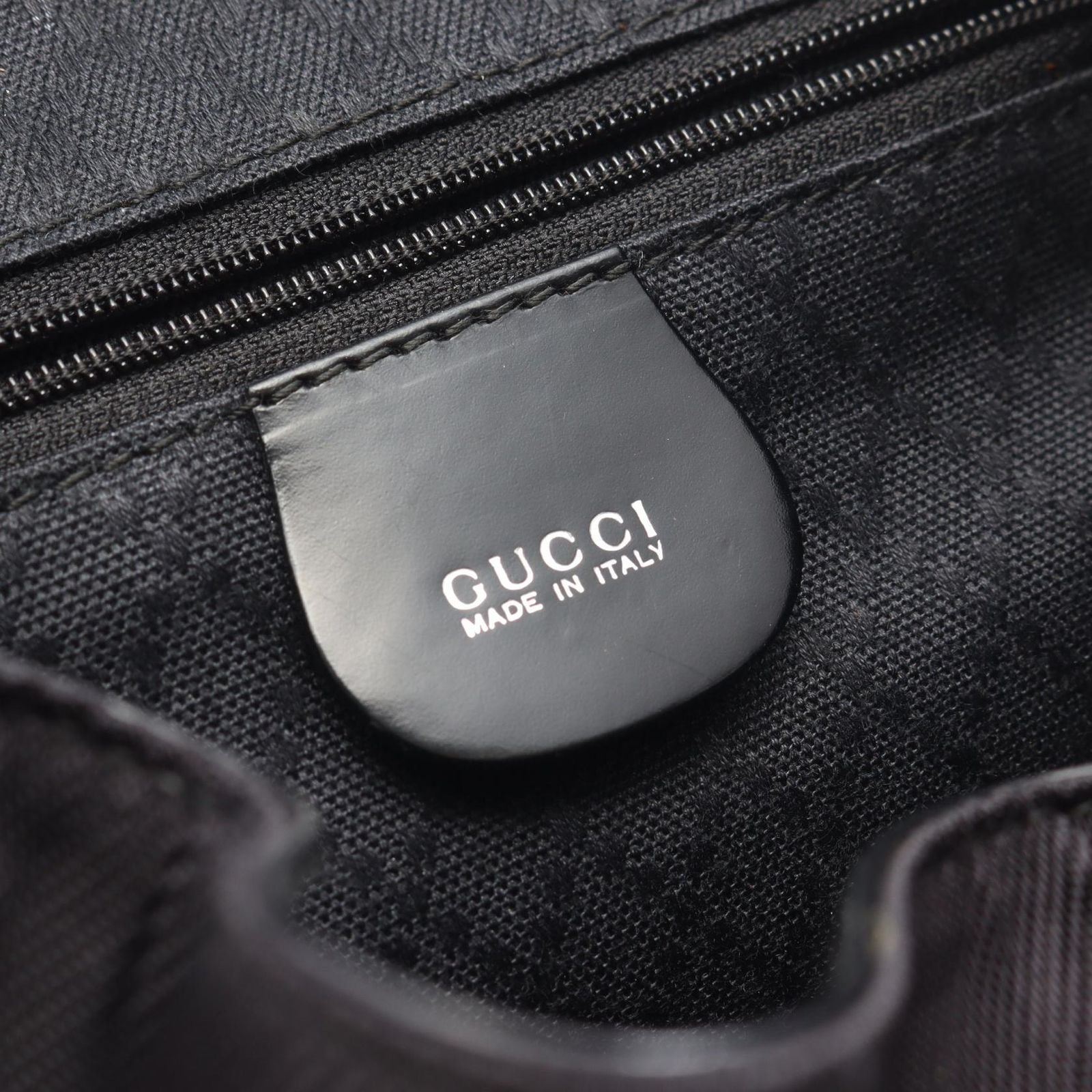 Gucci Backpack Bamboo 003 5 Black Nylon Enamel — view 4
