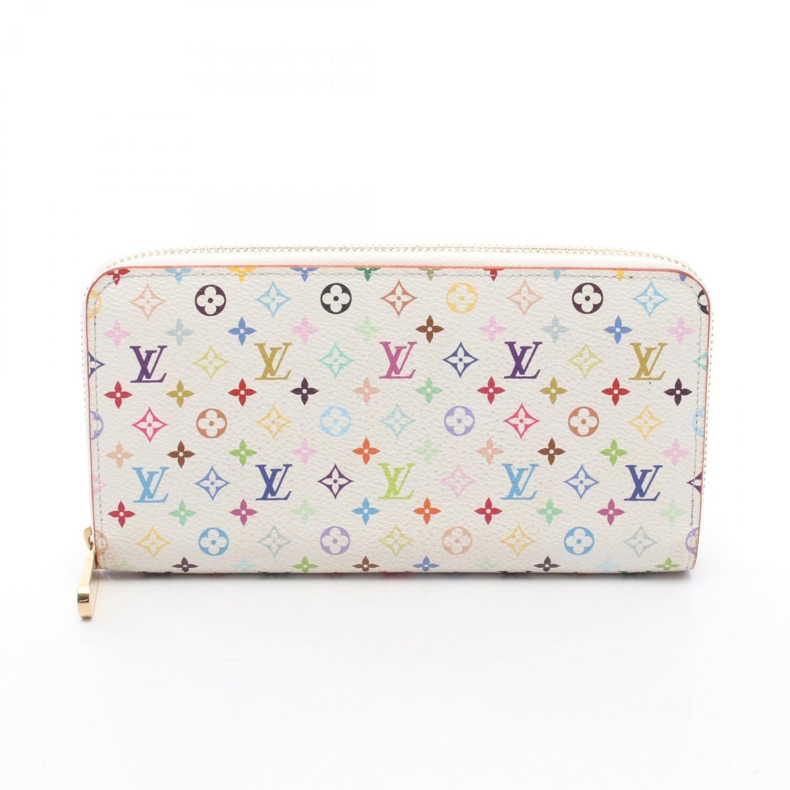 Louis Vuitton Round Wallet LV TM Zippy Blanc Canvas