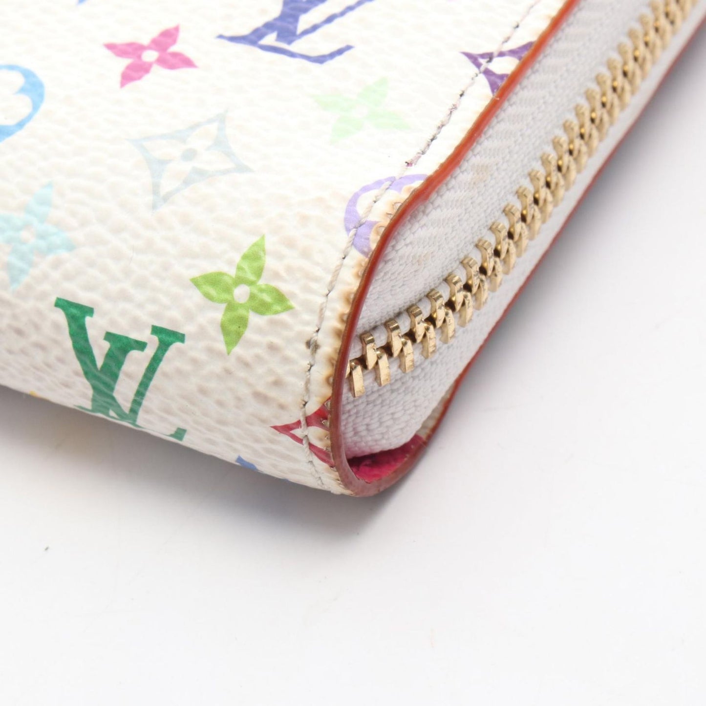 Louis Vuitton Round Wallet LV TM Zippy Blanc Canvas — view 7