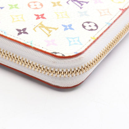 Louis Vuitton Round Wallet LV TM Zippy Blanc Canvas — view 8