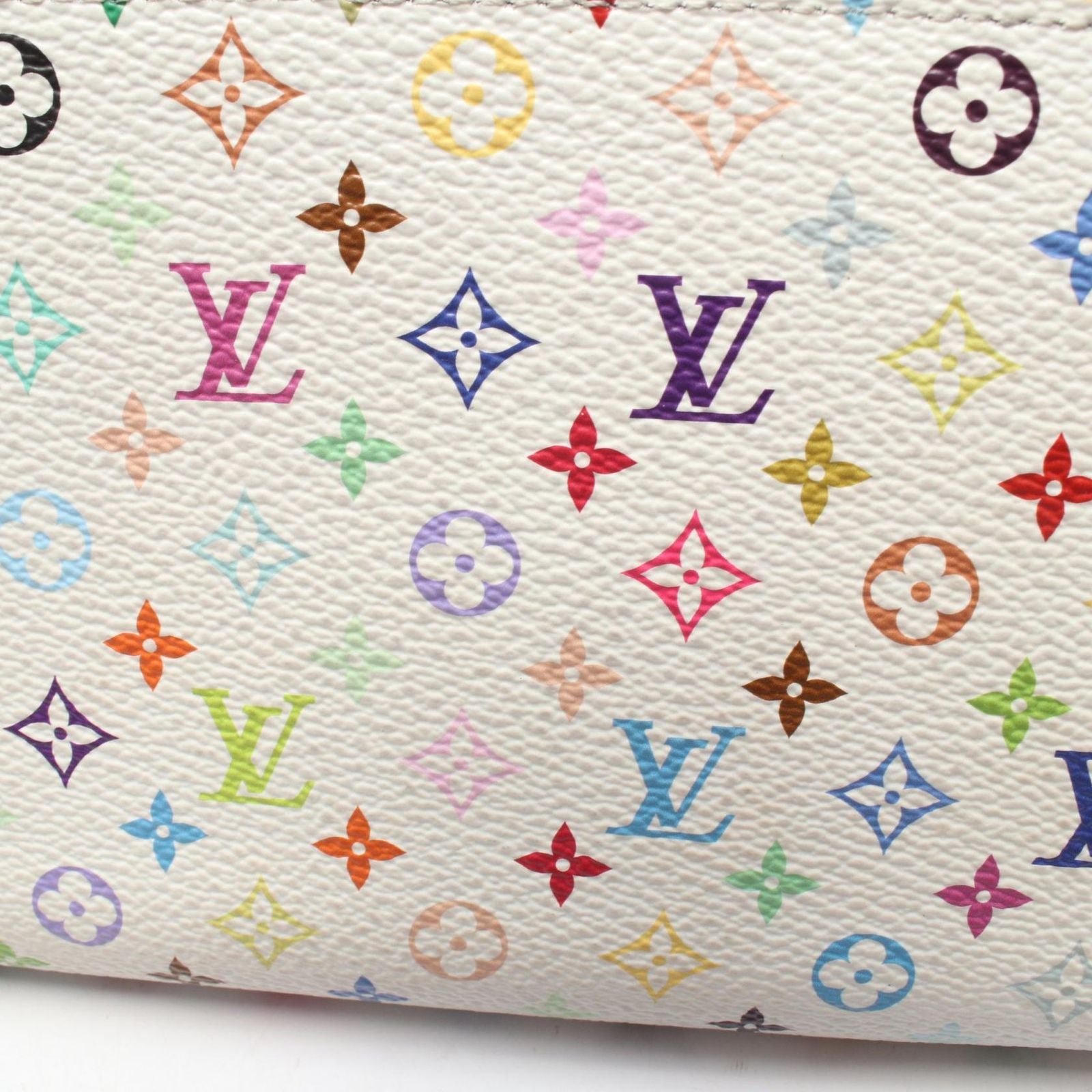 Louis Vuitton Round Wallet LV TM Zippy Blanc Canvas — view 6