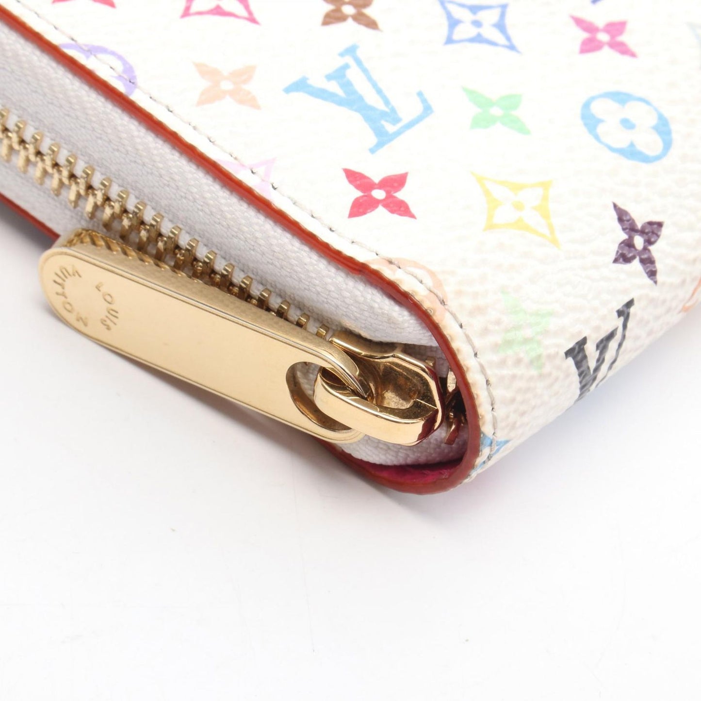 Louis Vuitton Round Wallet LV TM Zippy Blanc Canvas — view 9