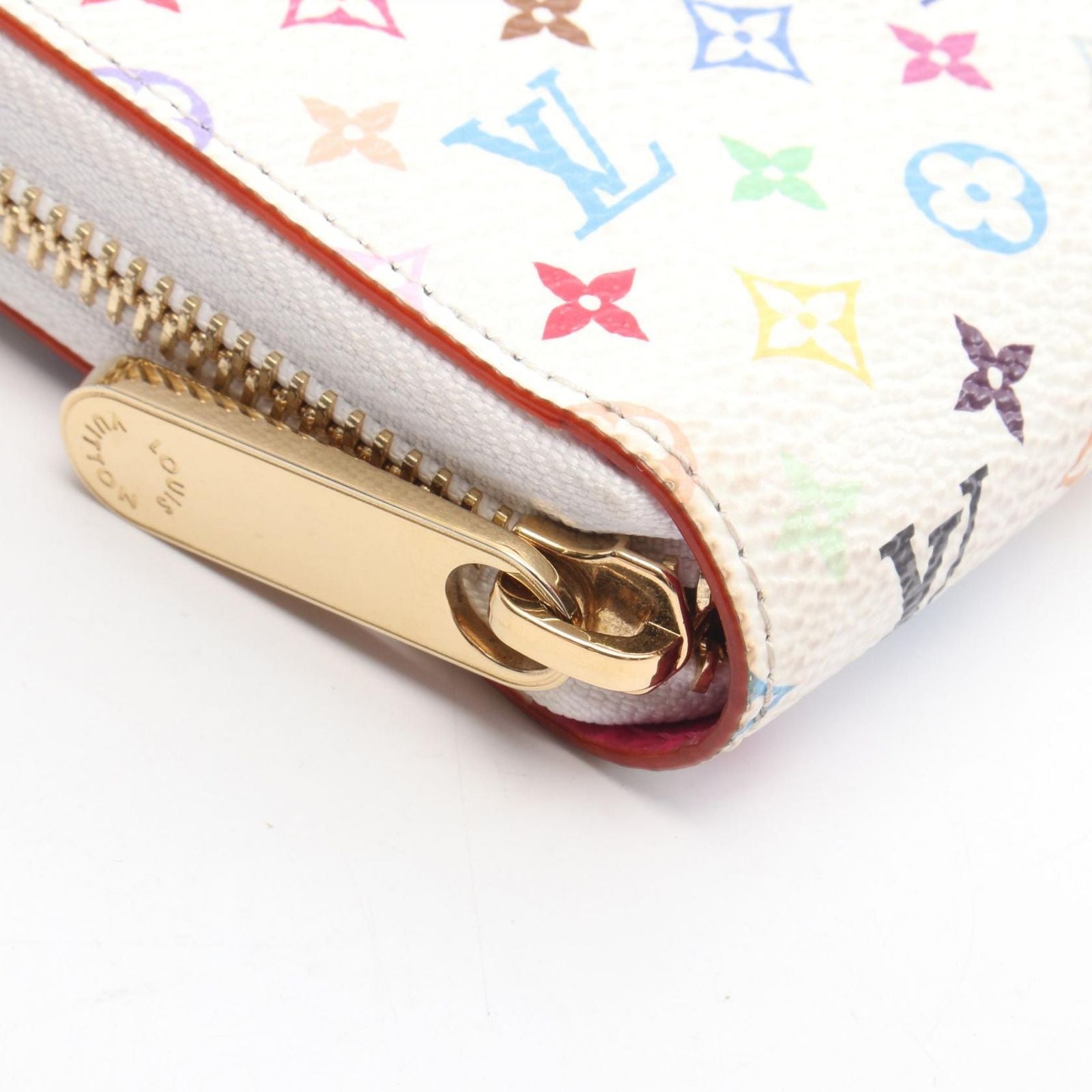 Louis Vuitton Round Wallet LV TM Zippy Blanc Canvas — view 9