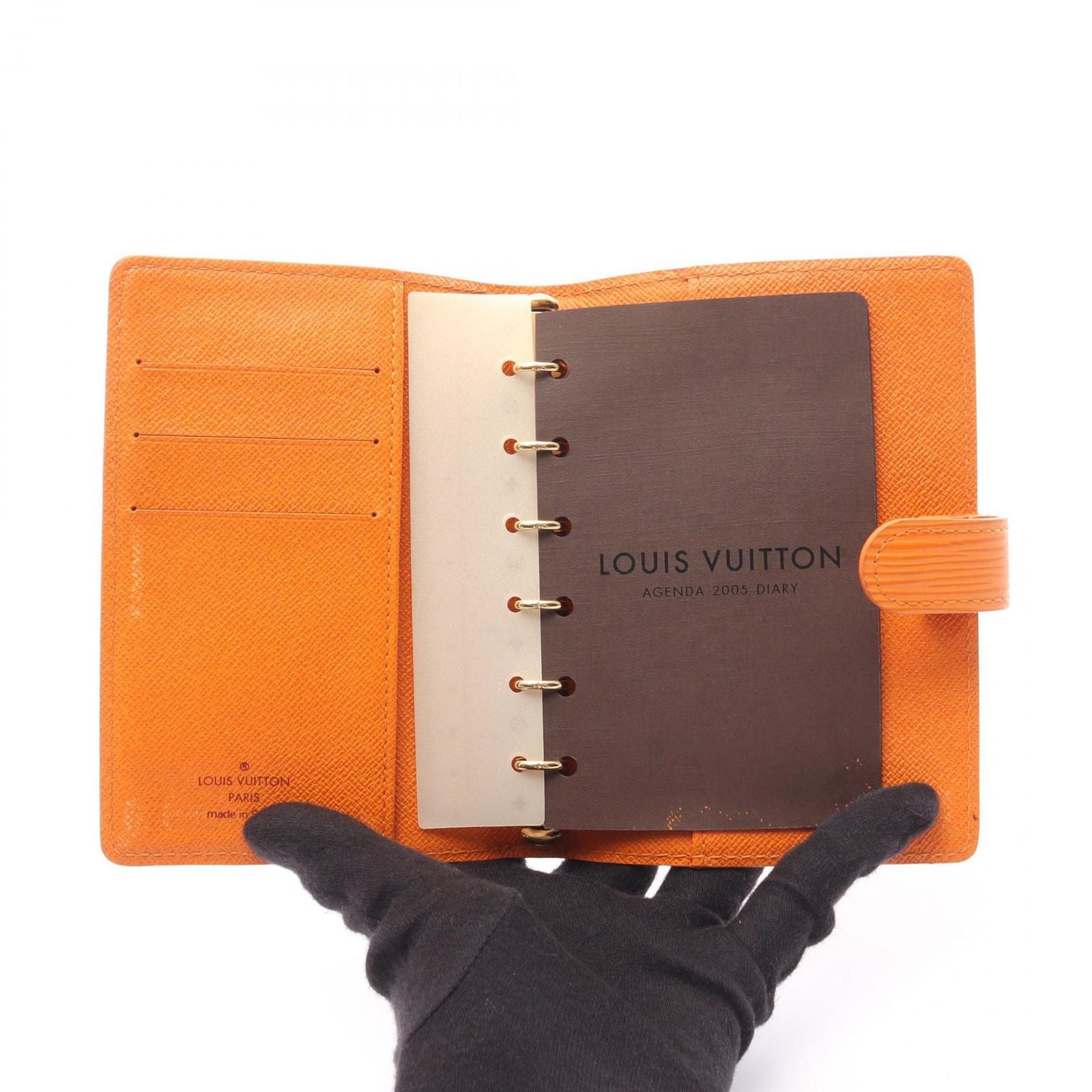 Louis Vuitton Notebook Cover Agenda PM Mandarin Leather — view 3