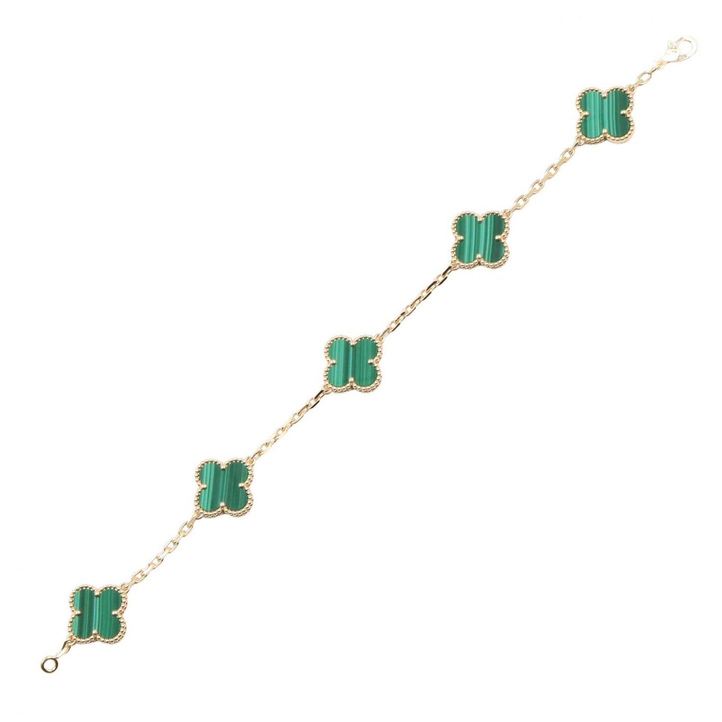 Van Cleef & Arpels Bracelet Vintage Alhambra Malachite 17.5 cm 18k — view 3