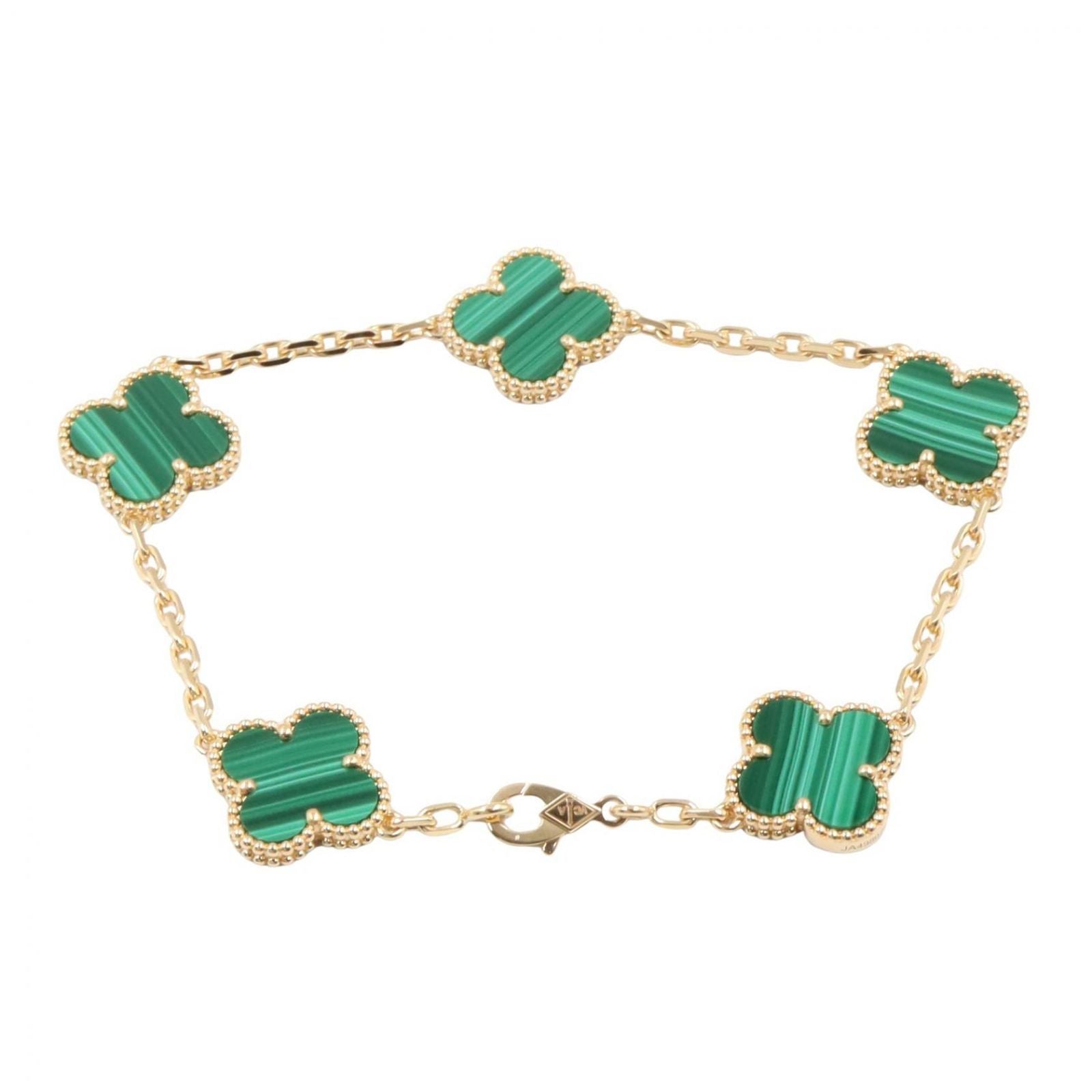 Van Cleef & Arpels Bracelet Vintage Alhambra Malachite 17.5 cm 18k — view 2