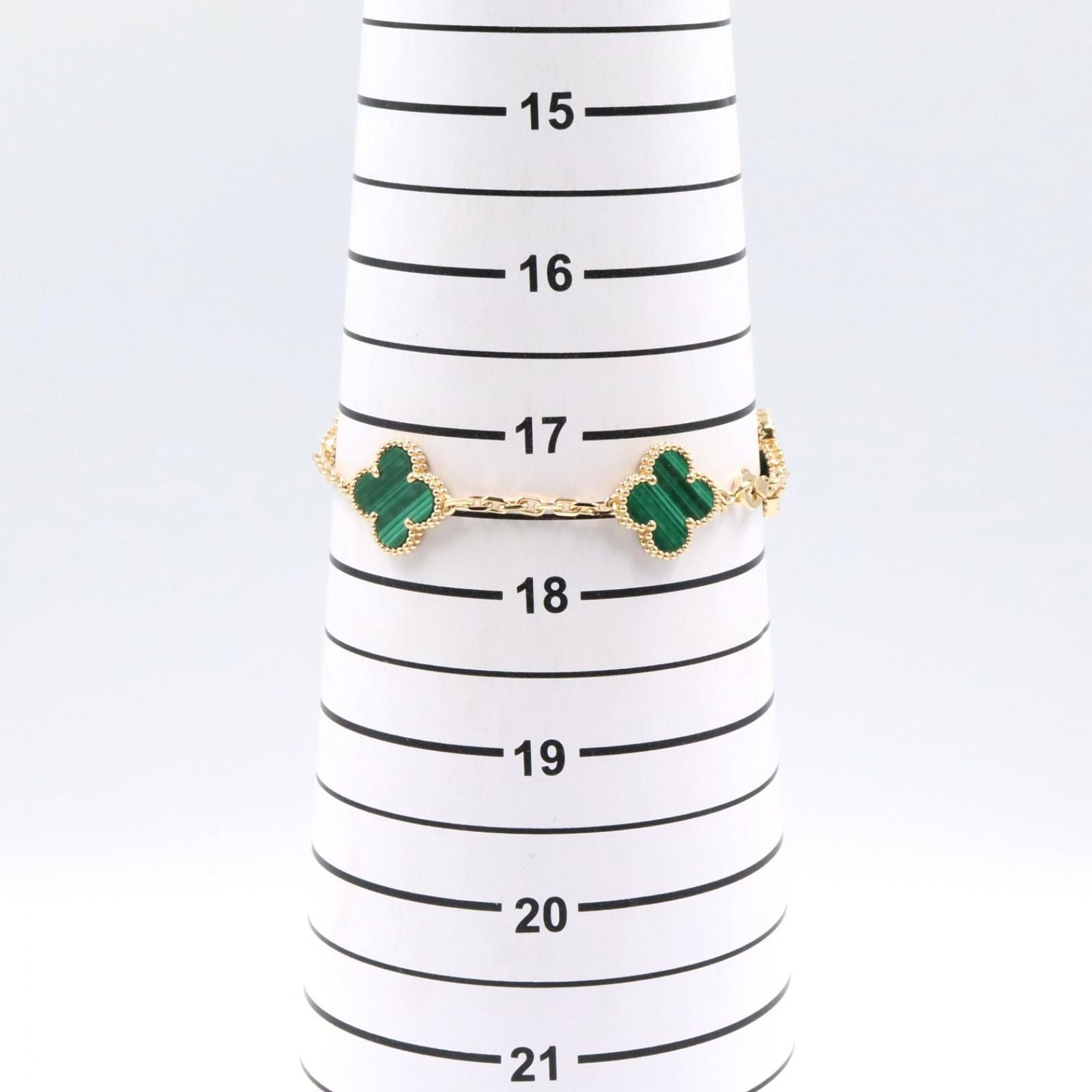 Van Cleef & Arpels Bracelet Vintage Alhambra Malachite 17.5 cm 18k — view 6