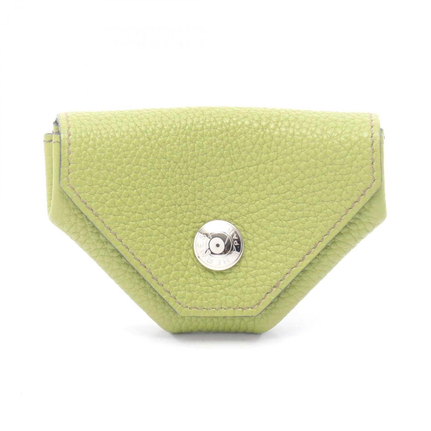 Hermes Coin Case Levain Quatre Anis Green Leather le Van