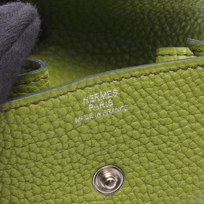 Hermes Coin Case Levain Quatre Anis Green Leather le Van — view 4