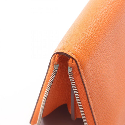 Hermes Round Wallet Azap Long Silk in Leather Fleece — view 6