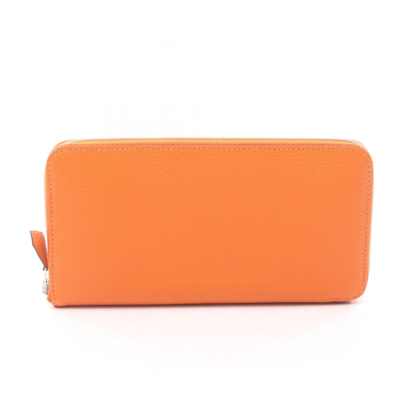 Hermes Round Wallet Azap Long Silk in Leather Fleece