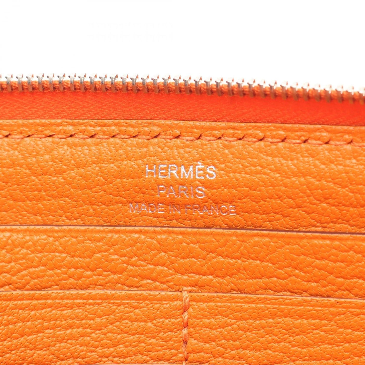 Hermes Round Wallet Azap Long Silk in Leather Fleece — view 4