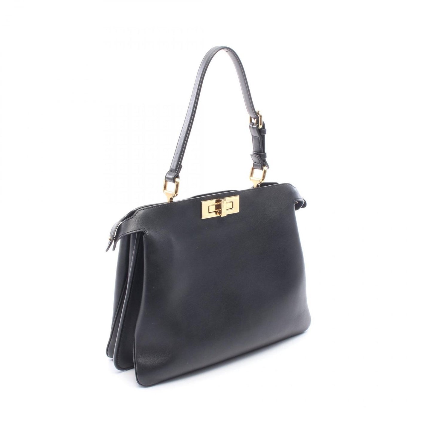 Fendi Handbag Peekaboo Soft Black Leather Medium — view 2