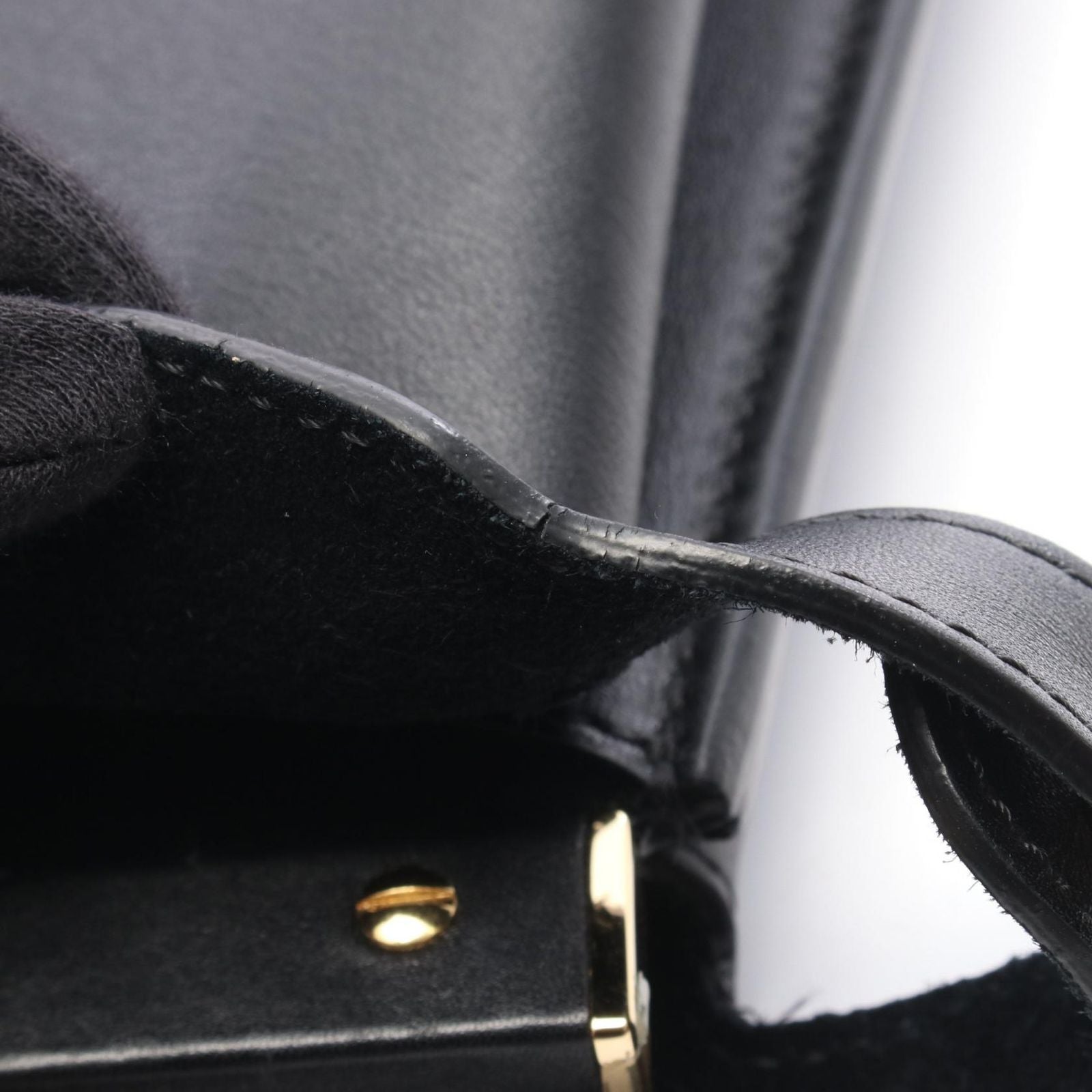 Fendi Handbag Peekaboo Soft Black Leather Medium — view 7