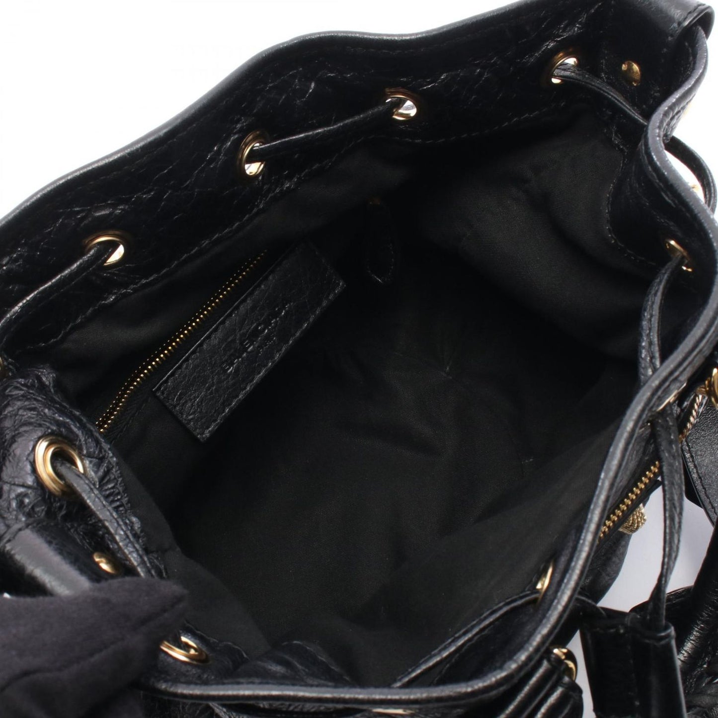 Balenciaga Handbag Giant Mini Pom 2-Way Black Leather — view 3