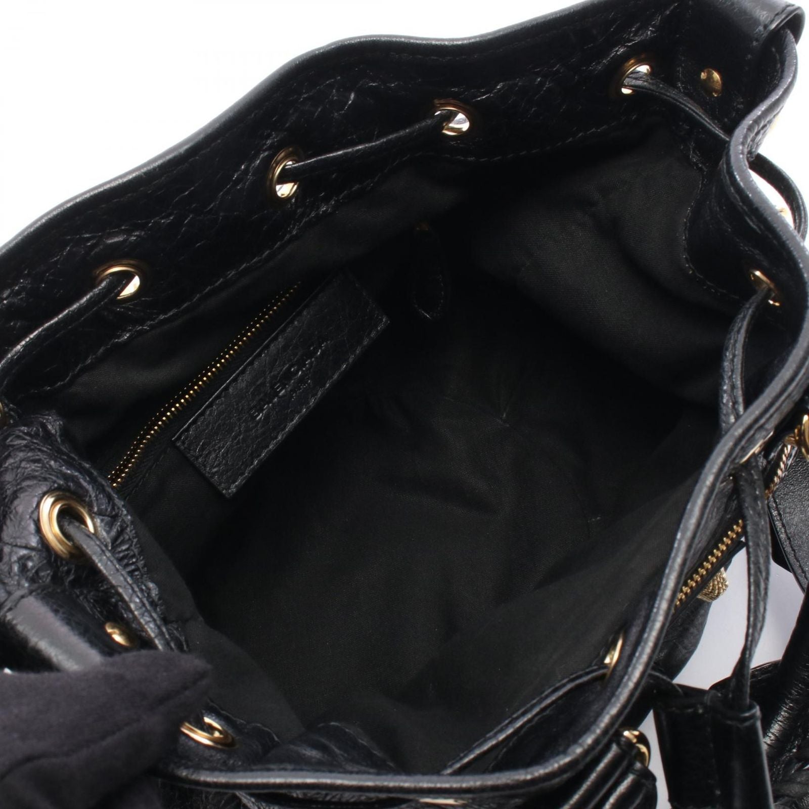 Balenciaga Handbag Giant Mini Pom 2-Way Black Leather — view 3