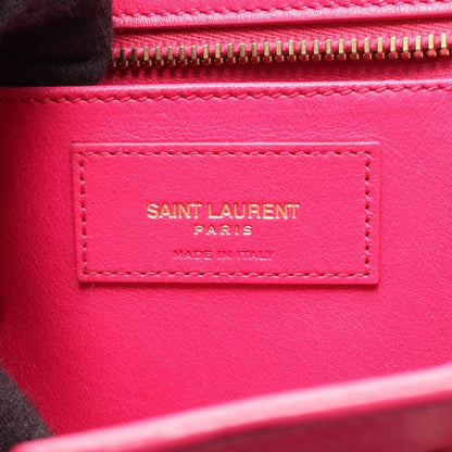 Saint Laurent Yves Handbag Baby Cabas YSL Line 2-Way Fuchsia Pink Leather — view 4