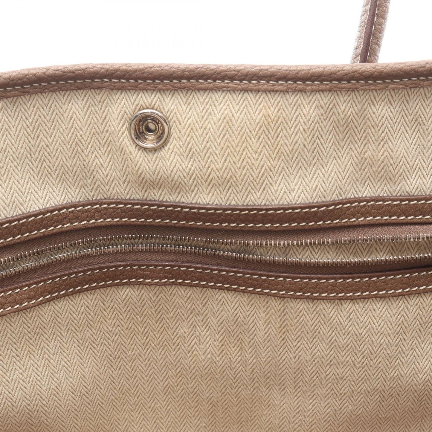 Hermes Tote Garden Party PM Etoupe Leather — view 7
