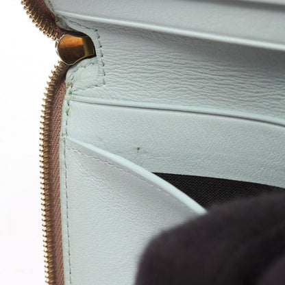 Loewe Round Wallet Knot Compact Gray Leather Zip — view 7