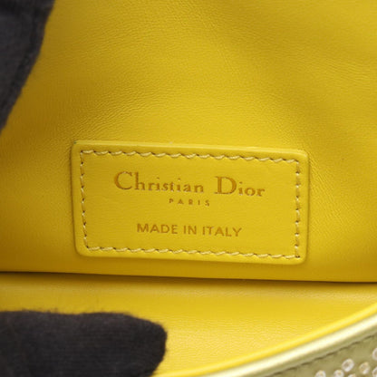 Dior Shoulder Bag Caro Micro Gold Leather Chain — view 4