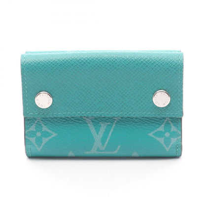 Louis Vuitton Trifold Wallet Discovery Compact Vert Leather