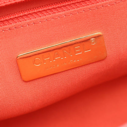 Chanel Shoulder Bag Quilted Red Pink Lambskin Bicolor Chain — view 4
