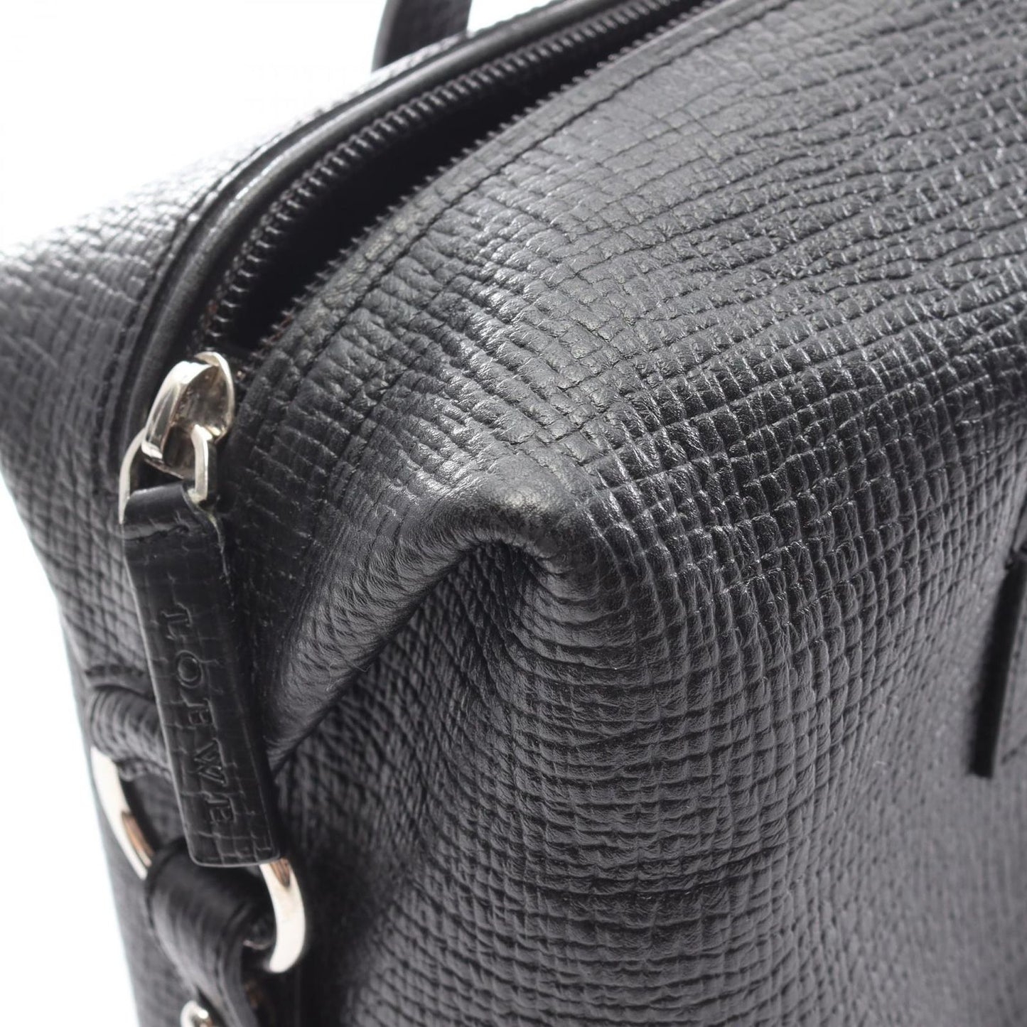 Loewe Handbag Mini Boston Black Leather — view 6