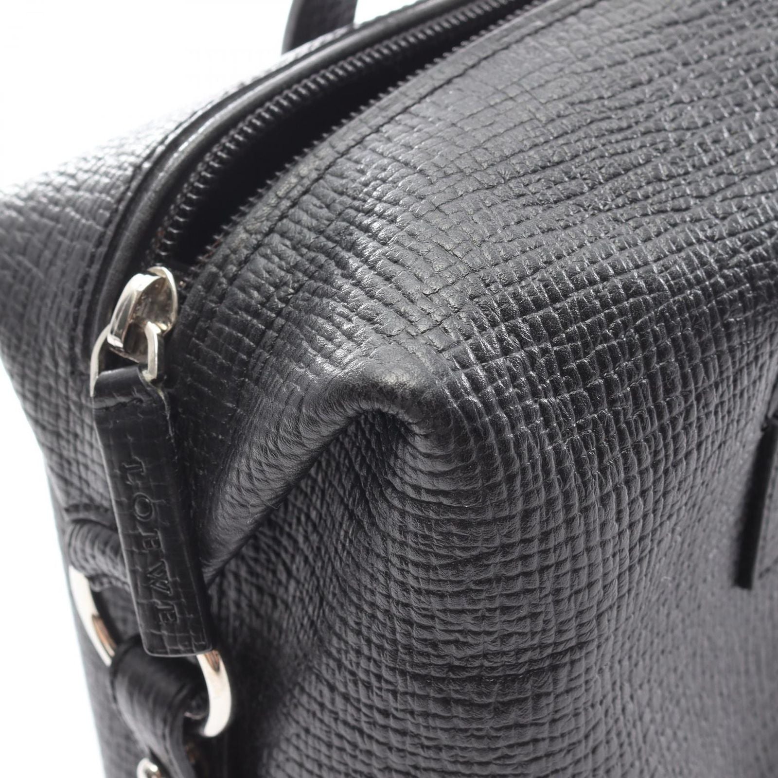Loewe Handbag Mini Boston Black Leather — view 6